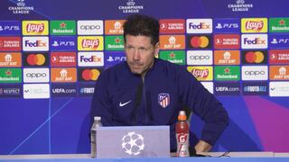 Diego Simeone: “Será un partido cuyo resultado es definitorio”