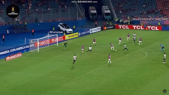 Jeriel de Santis y el gol que falló ante Cerro Porteño en Paraguay. (Video: ESPN)