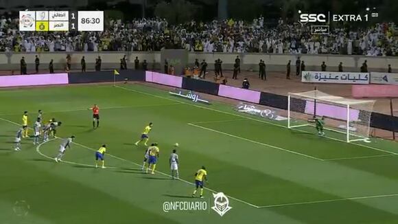 Cristiano Ronaldo fue autor del gol del 2-1 del partido entre Al Nassr vs. Al Taee. (Video: SSC)