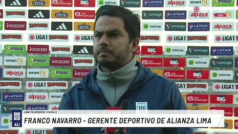 El fuerte descargo de Franco Navarro tras el empate de Alianza Lima: “Solo pedimos que cobren lo justo”