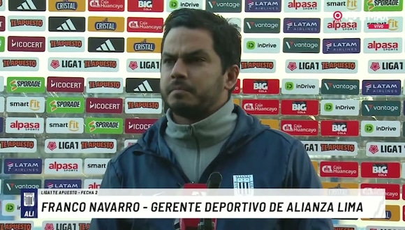 Declaraciones de Franco Navarro Mandayo tras el empate de Alianza Lima. (Video: L1 MAX)