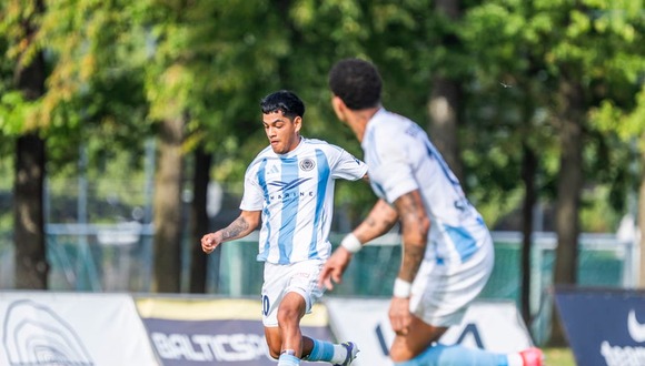 Gol de Joao Grimaldo. (VIDEO: @RigaFC_Official)