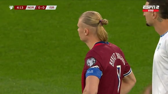 Penal fallado por Erling Haaland en Noruega vs. Israel. (VIDEO: ESPN)