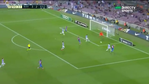 Sergi Roberto anota el 4-2 de la tranquilidad del Barcelona