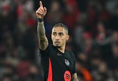 ¡No perdonó! Gol de Raphinha para el 1-0 del Barcelona vs. Benfica por la Champions League