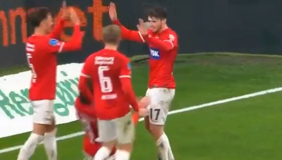 Oliver Sonne brindó asistencia para el 1-0 de Silkeborg vs. Copenhague. (Video: Twitter)