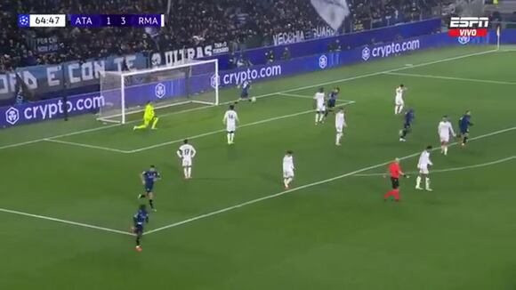 Gol del Lookman para el descuento y el 2-3 del Atalanta vs Real Madrid. (Video: ESPN)