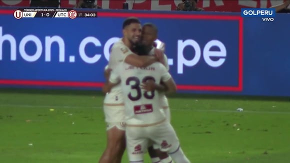 Matías Di Benedetto puso el 1-0 del Universitario vs UTC. (Video: Liga 1 Max)