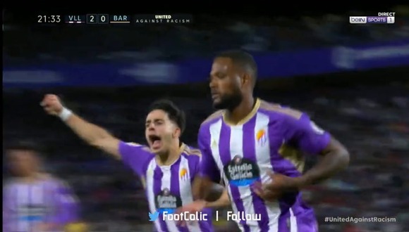 Larin anotó de penal el 0-2 en Barcelona vs. Valladolid por LaLiga. (Video: Bein Sports)