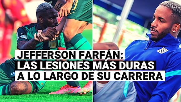 Jefferson Farfán: Repasa las duras lesiones que el atacante nacional ha tenido a lo largo de su carrera deportiva
