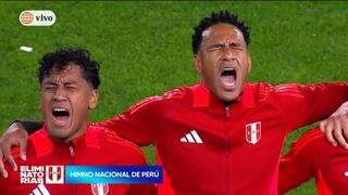 ¡Retumbó todo el estadio! Selección Peruana entonó el himno nacional
