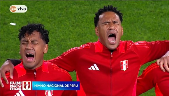 Selección Peruana entonó el himno nacional. (Vídeo: América TV).