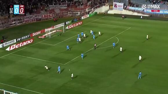 Gol de Aldo Corzo para el 1-0 de Universitario vs. Garcilaso | Video: L1 Max