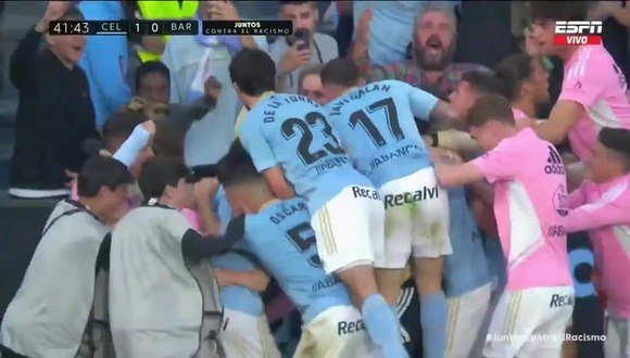 Veiga anotó el 1-0 en el Celta vs. Barcelona por la última fecha de LaLiga. (Video: ESPN)
