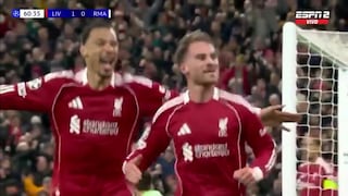 ¡Cabezazo letal! Gol de Alexis Mac Allister puso el 1-0 del Liverpool vs Real Madrid