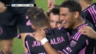 ¡Gol de Lionel Messi! Cañonazo desde fuera del área para el 2-1 del Inter Miami vs. Kansas City