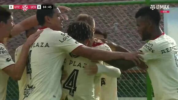 Tiago Cantoro marcó el 3-0 de UTC sobre César Vallejo. (Video: L1 MAX)