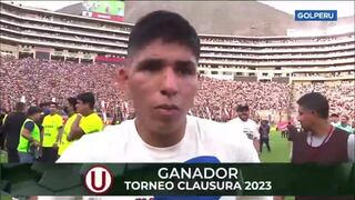 Piero Quispe tras ganar el Clausura: “Faltan dos finales más y tenemos que darle con todo”