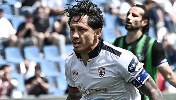 Gianluca Lapadula marcó el 2-0 de Cagliari sobre Sassuolo. (Video: ESPN)