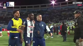 ¡A las duchas! Tarjeta roja a Eryc Castillo por falta sobre Cristian Neira en el Alianza Lima vs. Cienciano