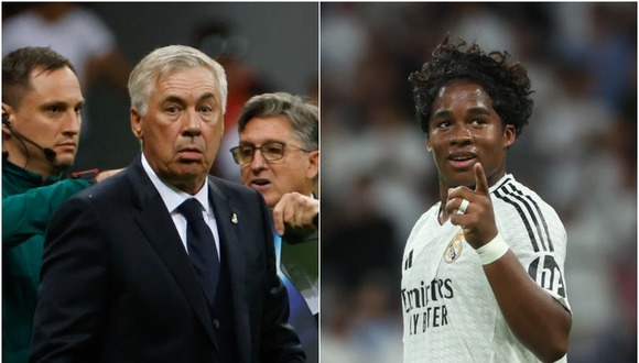 Ancelotti lleva dirigiendo a Endrick cinco partidos con Real Madrid. (Video Real Madrid/Foto: AFP)