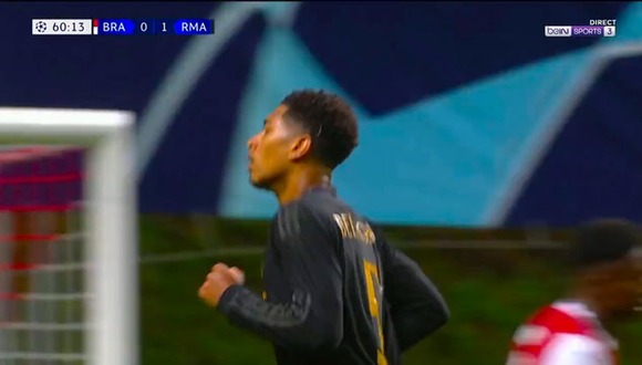 Jude Bellingham anotó el 2-0 de Real Madrid vs. Braga. (Video: beIN Sports)