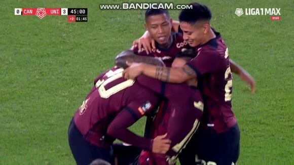 Alex Valera anotó el 3-0 de Universitario vs. Cantolao. (Video: Liga 1 Max)