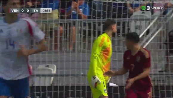 Donarumma atajó penal a Rondón en Venezuela vs. Italia. (Video: DIRECTV Sports)