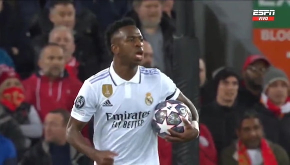 El gol de Vinicius Jr.: así fue el descuento 1-2 del Liverpool vs. Real Madrid (VIDEO: ESPN).