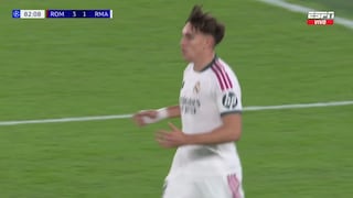 ¡Aún se puede! Gol de Carlos Espí puso el 2-3 del Real Madrid vs. Roma por Champions League