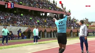 ¡Le increpó al árbitro! Tarjeta roja para Pablo Ceppelini en el Alianza Lima vs Sport Huancayo
