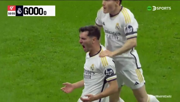 Brahim Díaz fue autor del primer gol del partido entre Real Madrid vs. Cádiz. (Video: DSports)