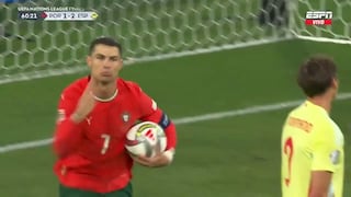 ¡Batacazo del ‘CR7’! Gol de Cristiano Ronaldo para el 2-2 de Portugal vs. España