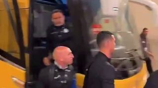 ¿El último saludo con Messi? Cristiano Ronaldo llegó al estadio para ver Al Nassr vs. Inter Miami