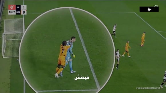 La tarjeta roja para Vinicius Junior en el Real Madrid vs. Valencia. (Video: LaLiga)