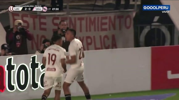 Gol de Álex Valera para el 2-0 de Universitario vs. Sport Boys. (Video: GOLPERU)
