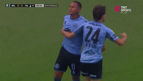 Gol de Reyna para el 1-0 de Belgrano vs. Talleres. (Video: TNT Sports)