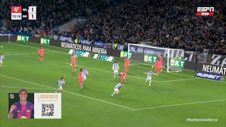 ¡Ni los dejaron celebrar! Gol de Goncalo Guedes para el 2-1 del Real Sociedad vs Barcelona
