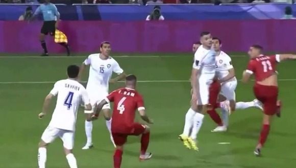 Debut de Pablo Sabbag con la Selección de Siria. (Vídeo: @Hendrix_1996).