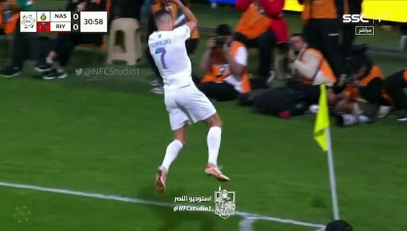 Cristiano Ronaldo fue el autor del primer gol del partido entre Al Nassr vs. Al Riyadh. (Video: SSC)