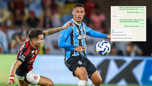 Erick Noriega con Gremio vs. Flamengo. (Video: Globo / Foto: Gremio)