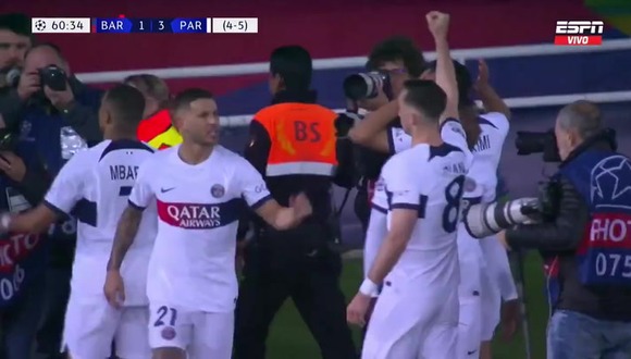 Gol de Mbappé para el 1-3 de Barcelona vs. PSG. (Video: ESPN)