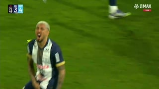 ¡Un rebote y para adentro! Gol de Sergio Peña pone el 3-4 del Alianza Lima vs Deportivo Garcilaso