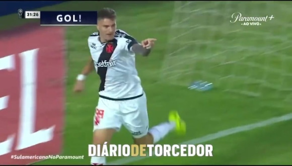 Gol de Pablo Vegetti para el 2-0 del Melgar vs. Vasco da Gama por la Copa Sudamericana 2025 (Video: Paramount).