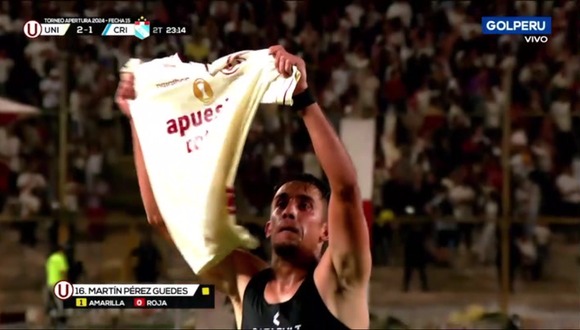 Martín Pérez Guedes marcó el 2-1 de Universitario sobre Sporting Cristal. (Video: GOLPERU)