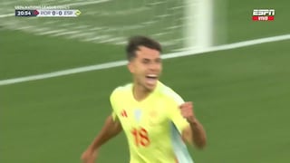 ¡Hay partidazo! Goles de Zubimendi y Mendes para el 1-1 del España vs. Portugal