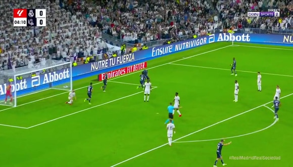 Gol de Barrenetxea para el 0-1 de Real Madrid vs. Real Sociedad. (Video: BeinSports)