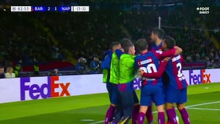 ¡Para asegurar la clasificación! Gol de Robert Lewandowski en 3-1 de Barcelona vs. Napoli