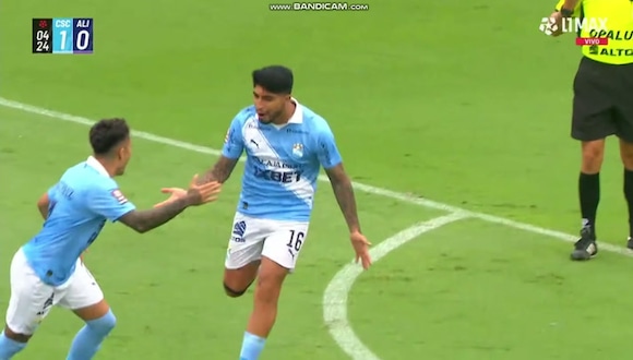 Gol de Luis Iberico para el 1-0 de Sporting Cristal vs. Alianza Lima. (Video: L1 MAX)