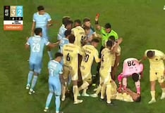 ¡Castigo por impulsivo! Tarjeta roja para Miguel Araujo en el 2-3 de Sporting Cristal vs Cusco FC